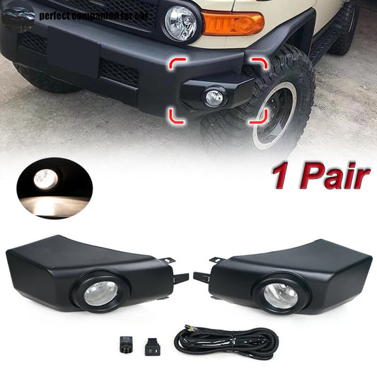 Set LED Fog Light Fog Lamp Daytime Running Light for Toyota FJ Cruiser 2007-2017