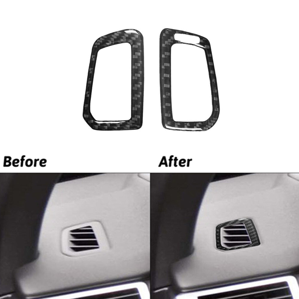 Carbon Fiber Dashboard Side Air Vent Cover Trim for Land Rover Discovery Sport