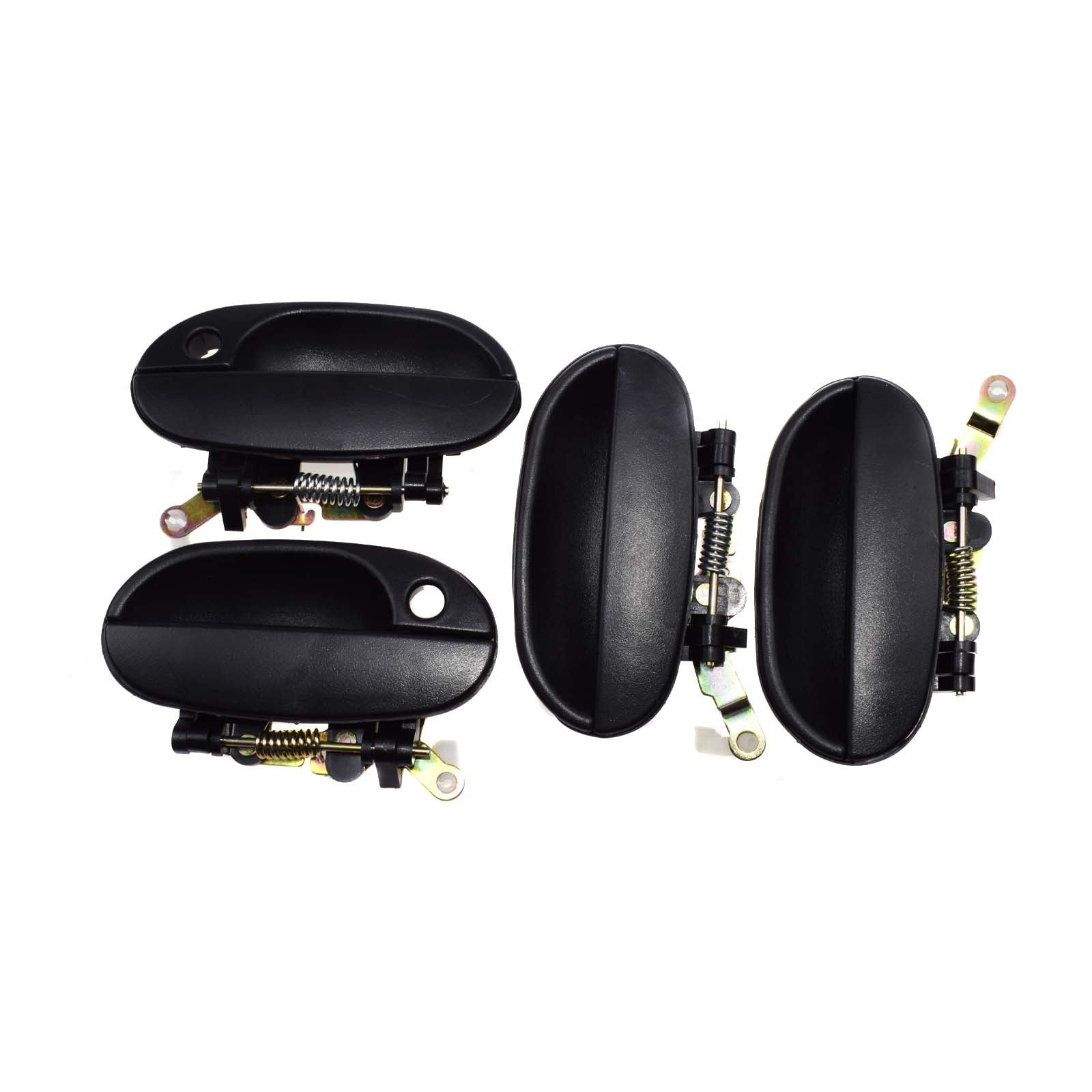 Door handle exterior suitable for 1995-1999 modern accent, front, back, left, 1-piece set of 4-piece set.