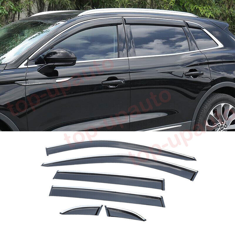 for Lincoln Nautilus 2019-2023 Window Visors Sun Rain Guard Vent Deflectors Trim
