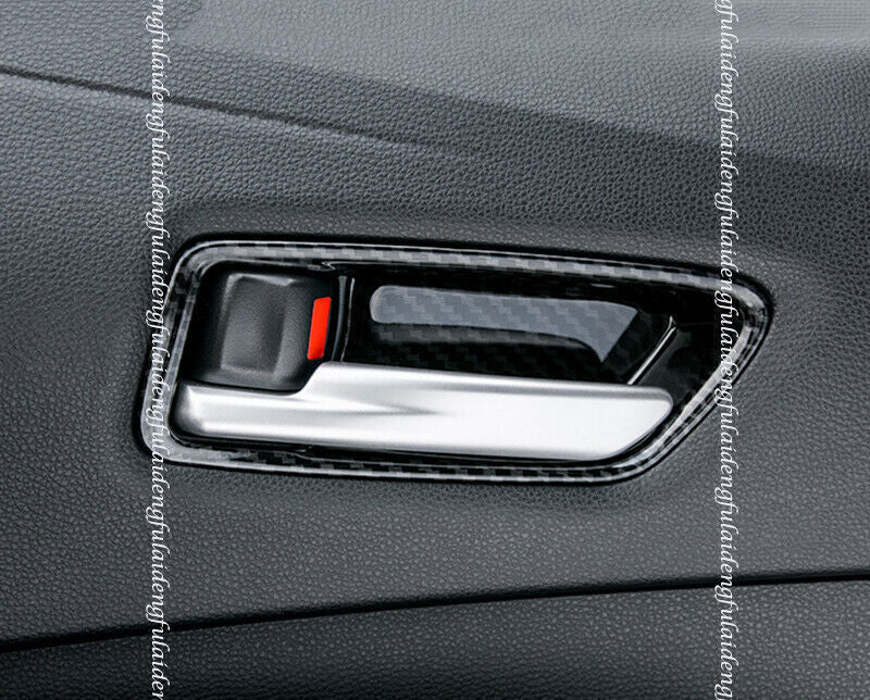 for Toyota for Corolla 2019-23 Carbon Fiber Inner Door Handle Bowl frame Cover Trim