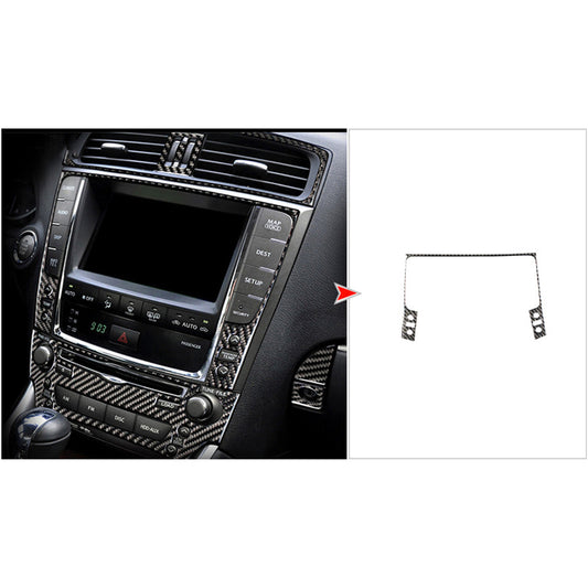 Carbon Fiber GPS Navigation Panel Cover Trim TypeB for Lexus IS250 2006-2012