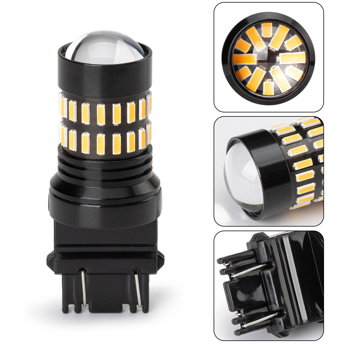 2X LED Turn Signal Light Bulbs Anti Hyper Flash Amber for 3157 3156 3057 4157