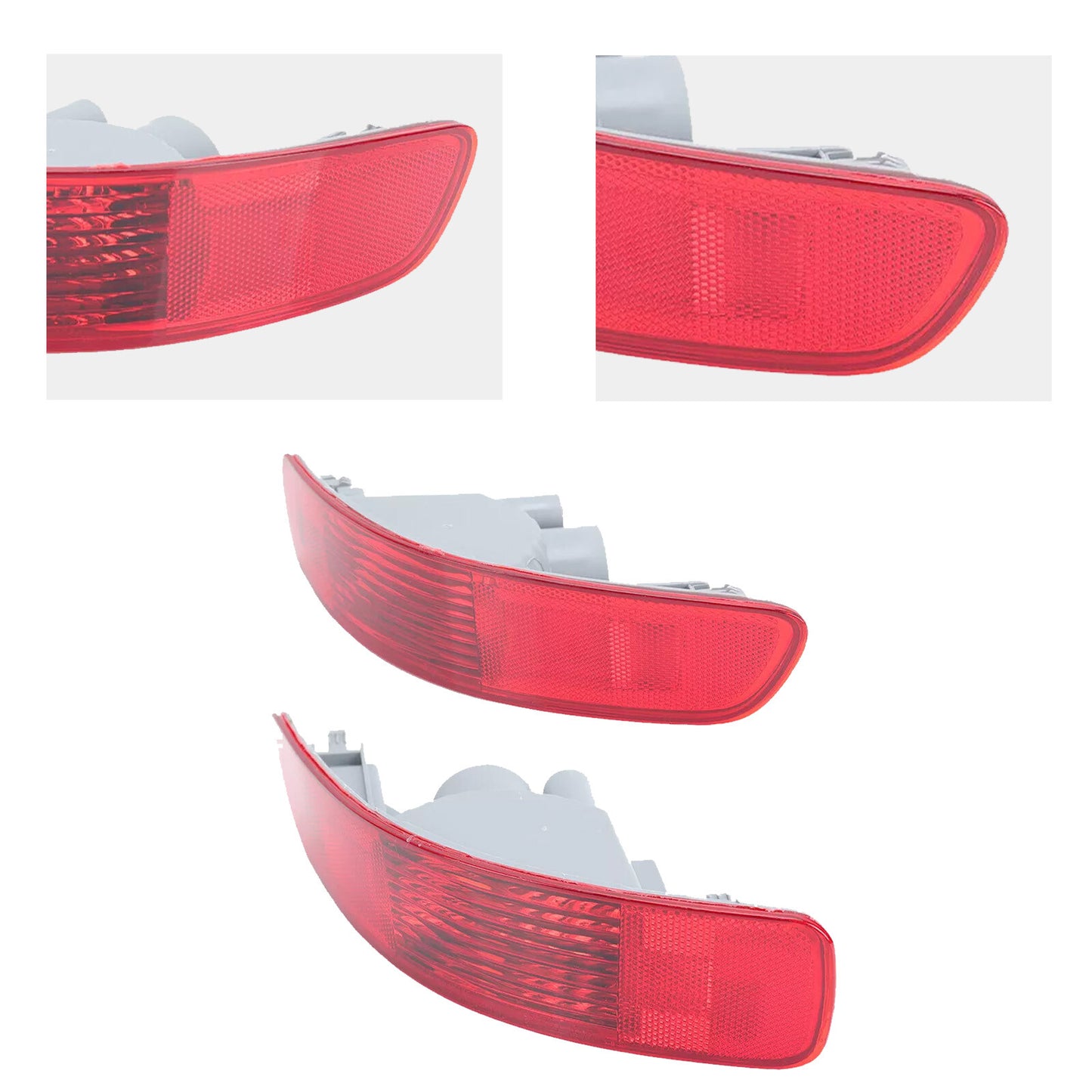 2pcs Rear Bumper Reflector Light Tail Fog Lamp For Mitsubish Outlander 2007-20ga