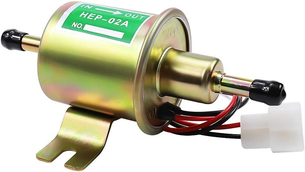 12V Electric Fuel Pump for Lawn Mower Carburetor Diesel Engine 2.5-4psi HEP-02A