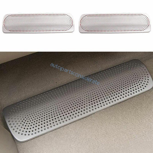 for Toyota for Land Cruiser 2013-21 for Seat Lower Air Outlet Vent Cover Silver Steel 2X