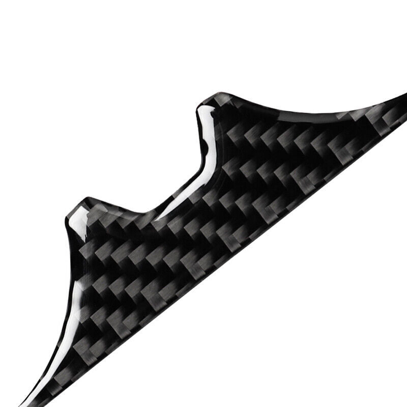 Real Carbon Fiber Car Water Cup Holder Frame Cover Trim for Audi Q7 SQ7 2016-19