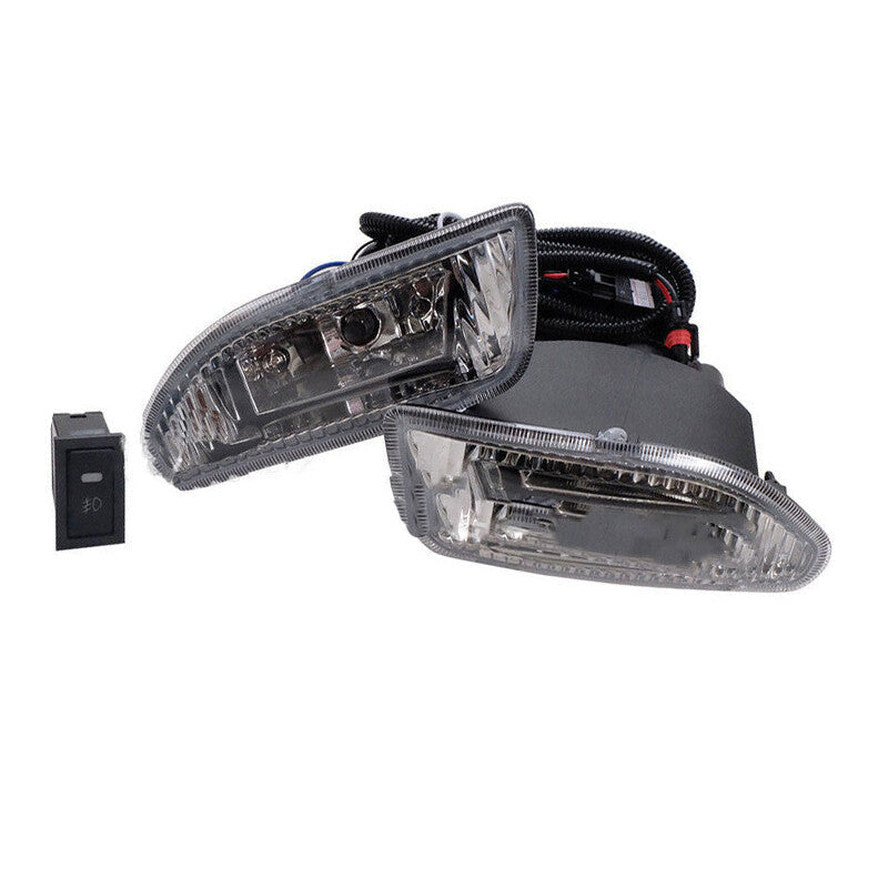 One set of front fog lights + wiring harness and switch suitable for Toyota Hilux 2002-2005