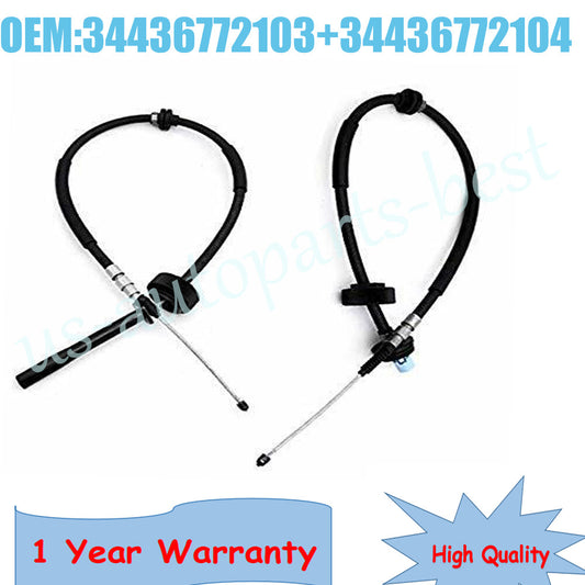 New Left + Right Pair Rear Parking Brake Cable For 2014 2015 2016 for BMW X5 X6
