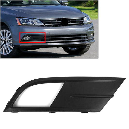 Front Bumper Fog Light Lamp Grille Grill w/ Hole Right for VW for Jetta MK6 2015-18