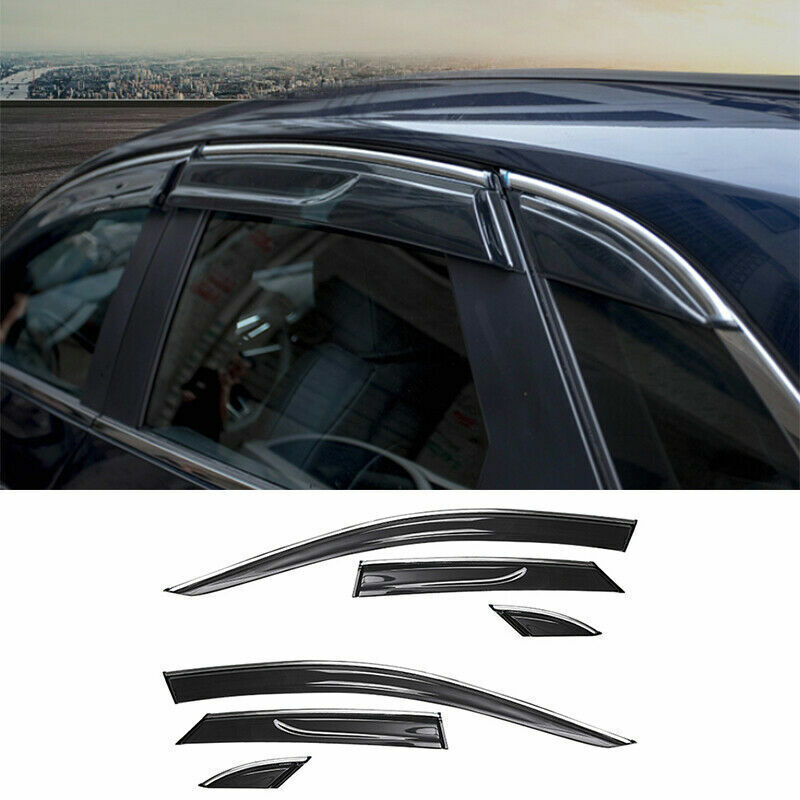 for mazda CX-30 2020-22 Black Window Visor Vent Sun Shade Rain Shield Guard Trim