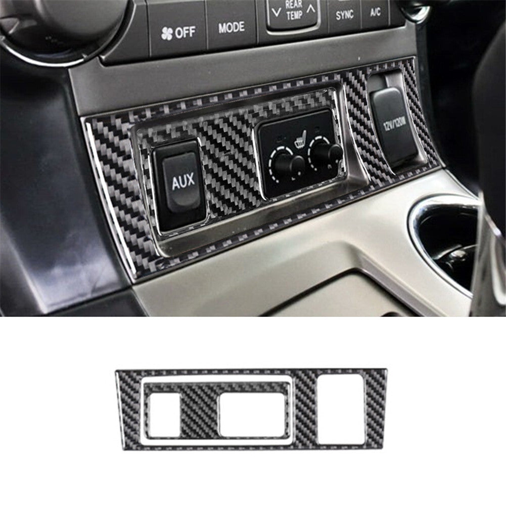 2Pcs for Seat Heating Button Panel Trim Cover for Toyota Highlander 2008-2013