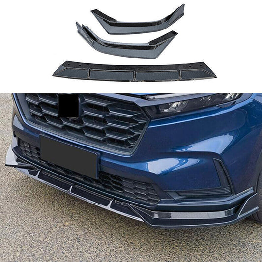 for Honda CR-V 2023-2024Carbon Fiber Front Bumper Lip Chin Spoiler Splitter Trim