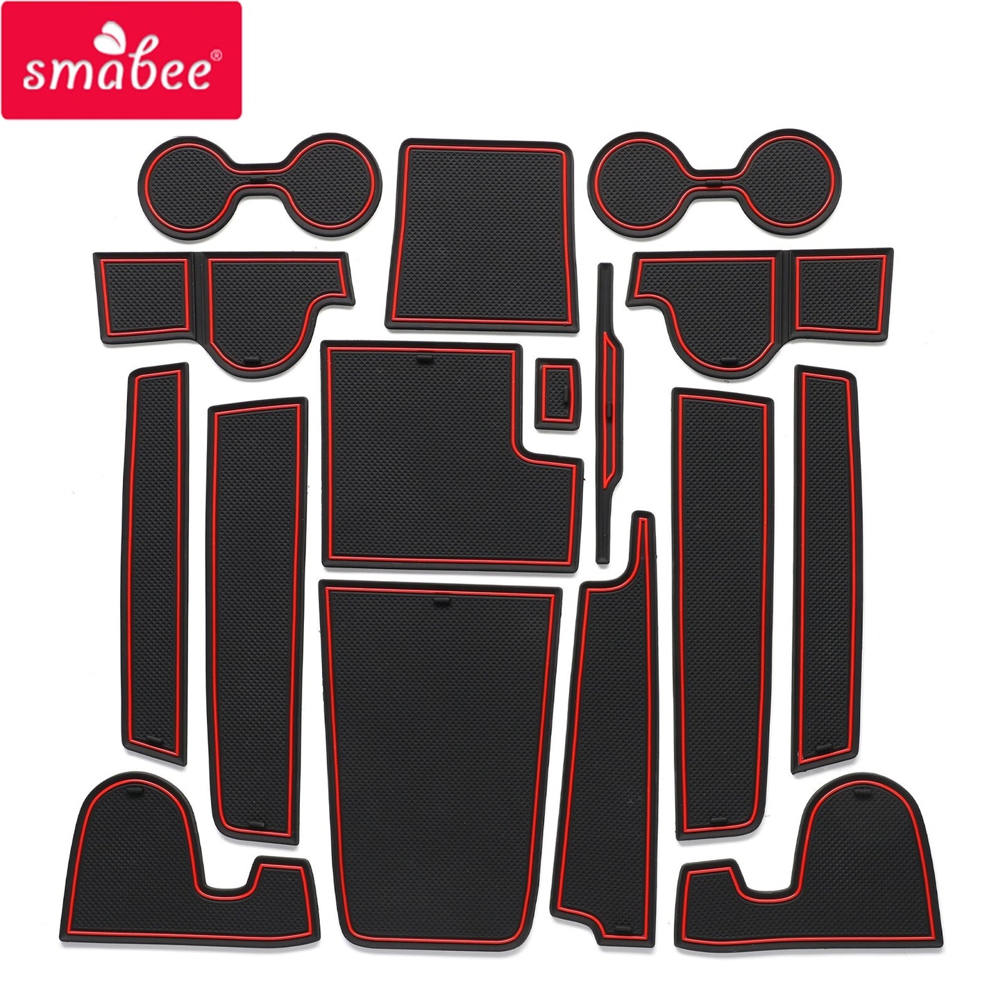 for BMW X1 2023 2024 Anti-Slip Gate Slot Cup Mat Car Pad Interior Accessorie RED