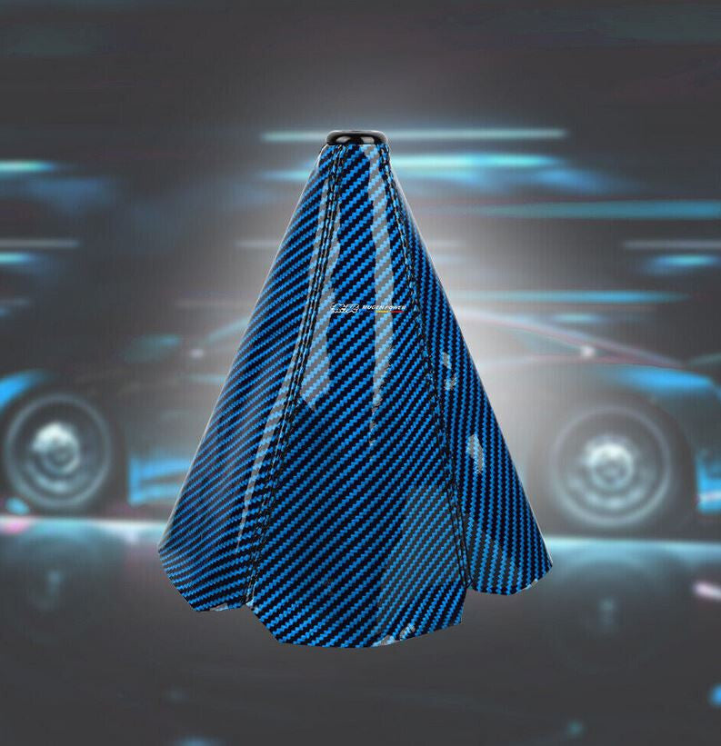 Car Gear Shift Knob Boot Racing Transmission Protective Cover, Mugen Blue Carbon, for Honda for Acura .