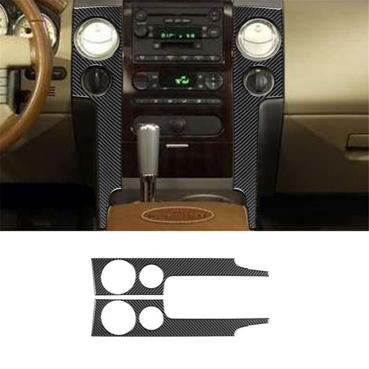 Carbon Fiber Interior Central Console Side Cover Trim for Ford F-150 FX4 2004-08