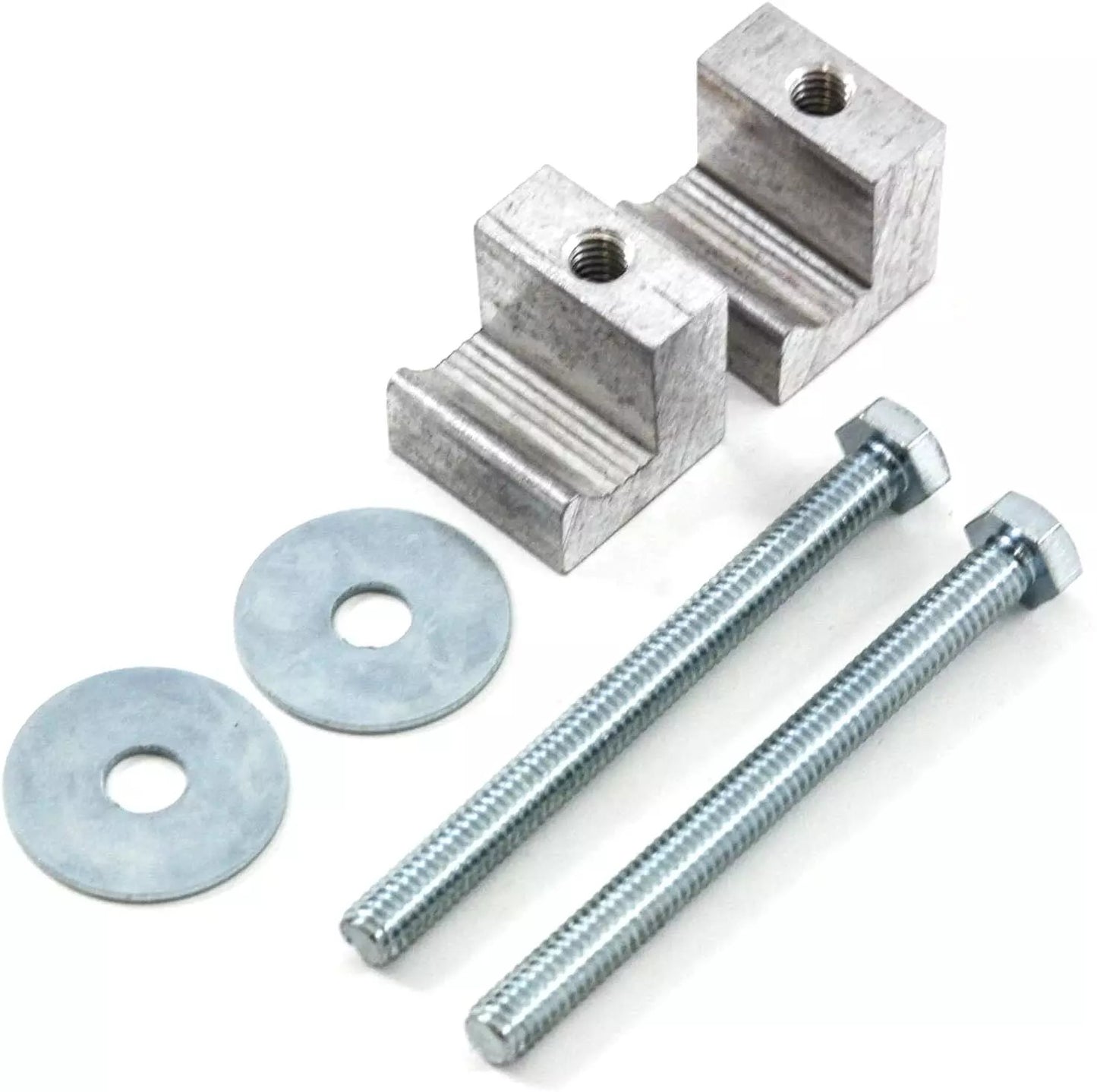 2Pcs Tool Box Mount J Hook Pickup Rail Mounting Kit Clamp Tiedown Truck Silver