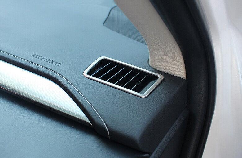 for Lexus NX200t 300h 2015-2021 Silver Steel Dashboard LR Air Outlet Vent Trim