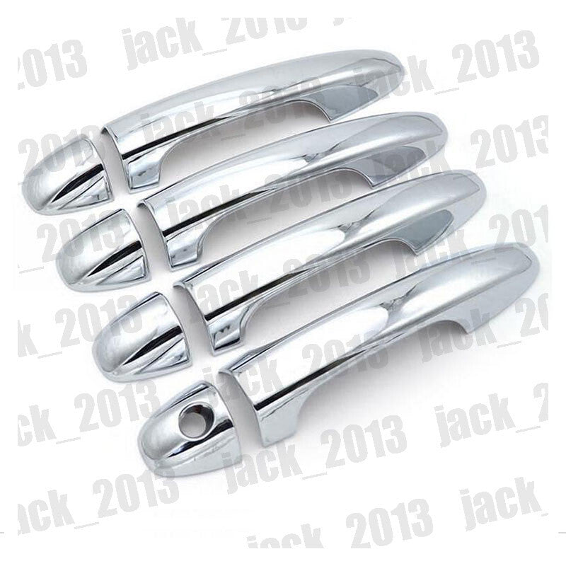 8PCS Chrome ABS Door Handle Cover Trim Catch Molding for Toyota RAV4 2013-2018