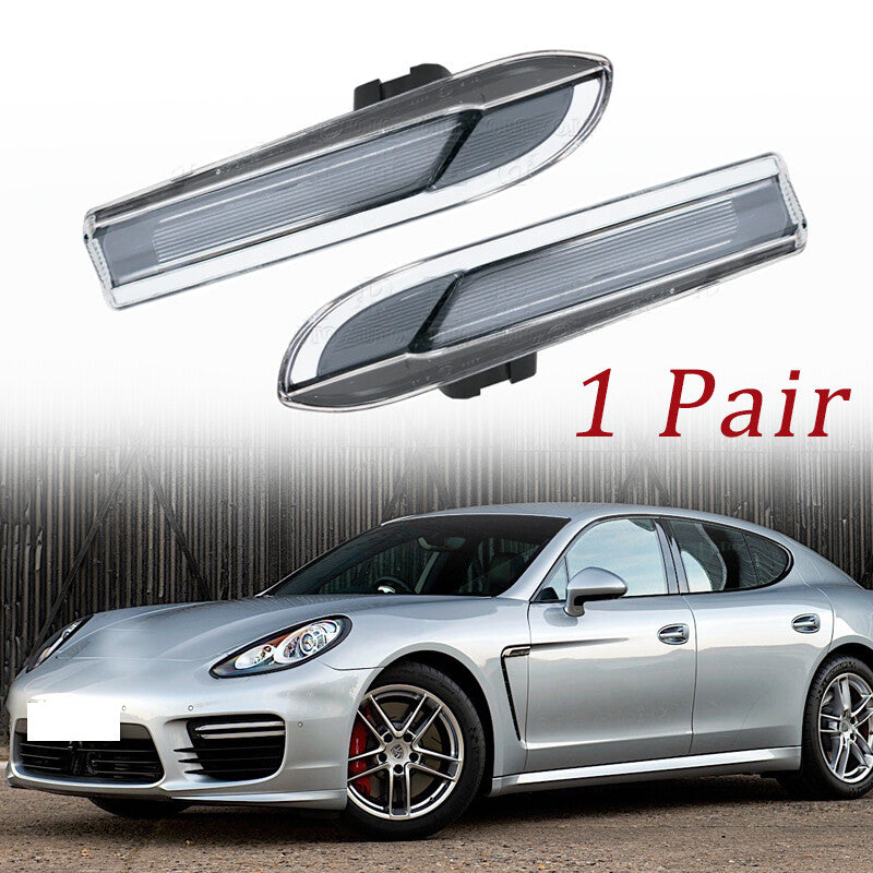 1 Pair for Porsche for Panamera 970 2014-2016 LED Turn Signal Light Fender Lamp