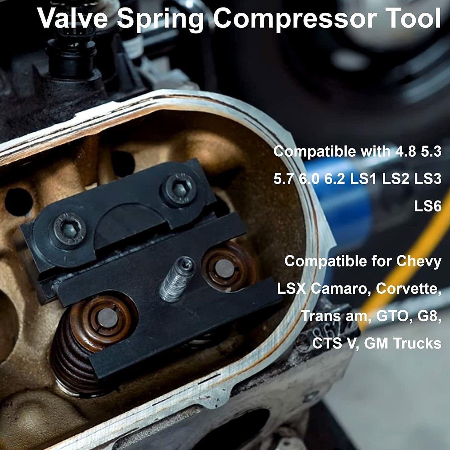 LS Valve Spring Compressor Tool For GM for Chevy LSX LS1 LS2 LS3 LS6 4.8 5.3 5.7 6.0
