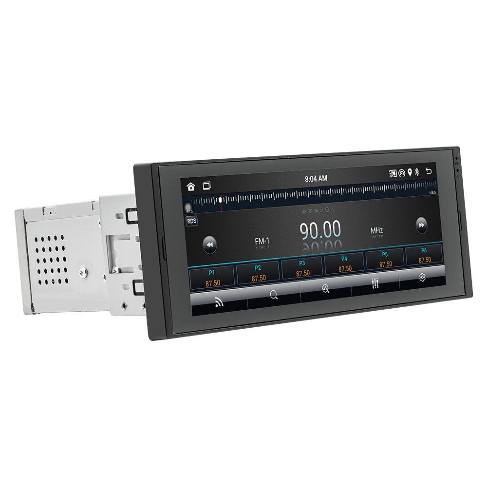 6.86in Single Din CarPlay GPS WiFi Car Stereo Radio Android Auto Touch Screen