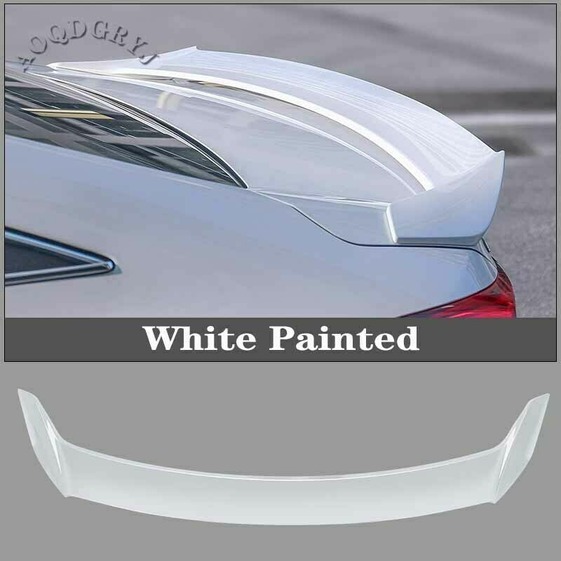 1P White Rear Door Trunk Spoiler Wing Cover Trim for HONDA 10th ACCORD 2018-2021