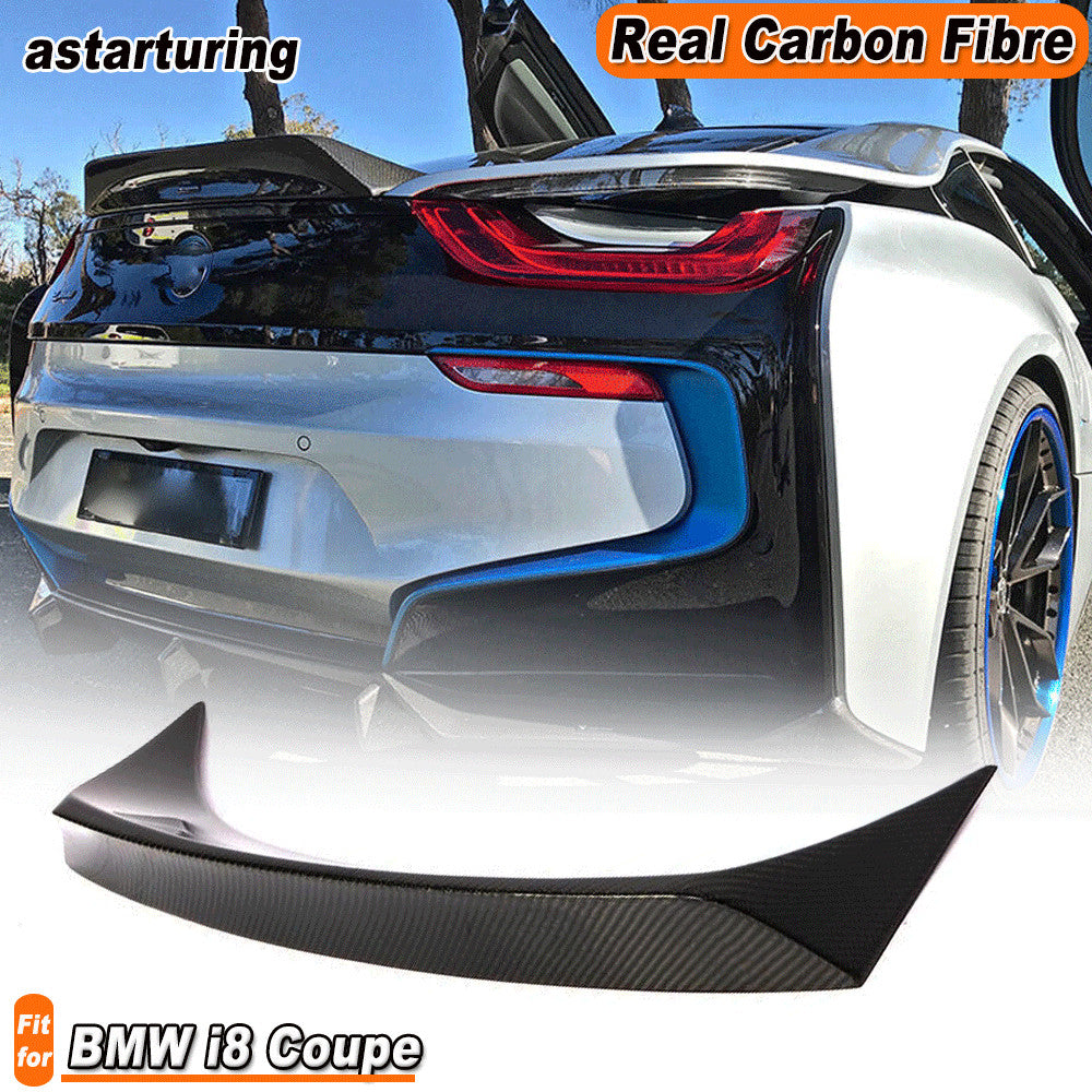 Fit for BMW i8 Coupe 2014-2018 Real Carbon Fiber Rear Trunk Spoiler Boot Wing