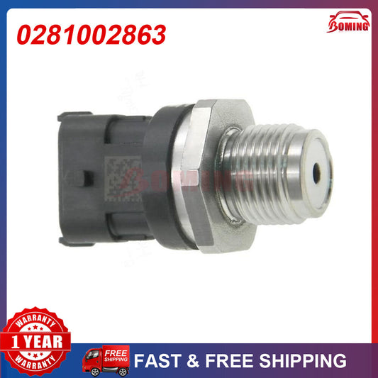 0281002863 Brand New Fuel Rail Pressure Sensor for Men - for Iveco , for Alfa Romeo , for Chevrolet , for Fiat , GM