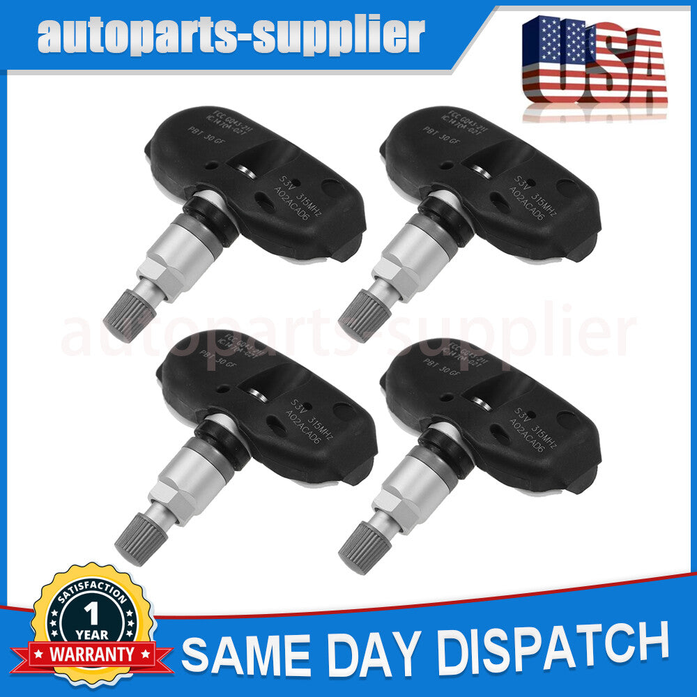 4 Tire Pressure Sensors TPMS 06421-S3V-A04 for Honda Pilot Odyssey for Acura TL MDX
